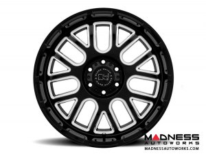 Jeep Custom Wheels (1) - Black Rhino - 17 x 9.5 - Prismo - Gloss Black w/ Milled Spokes Jeep Custom Wheels (1) - Black Rhino - 17 x 9.5 - Prismo - Gloss Black w/ Milled Spokes